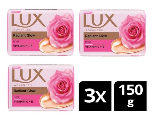 LUX RADIANT GLOW ROSE SOAP MEGA PACK 150G – ROOPSI MEGA MART